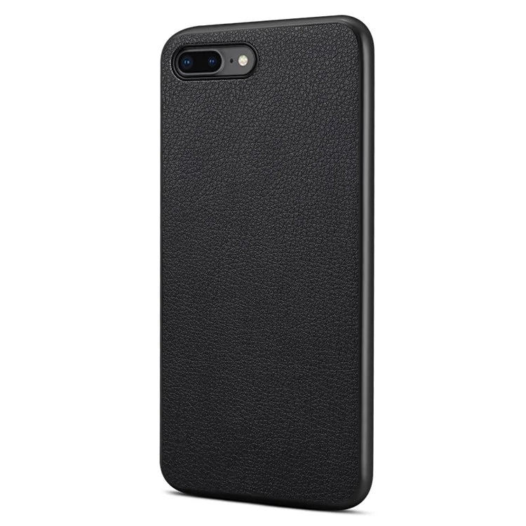 For iPhone 7 Plus / 8 Plus Case Calf Texture PU+PC+TPU Protective Phone Cover