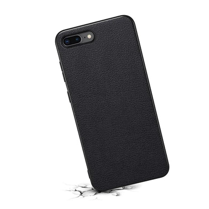 For iPhone 7 Plus / 8 Plus Case Calf Texture PU+PC+TPU Protective Phone Cover