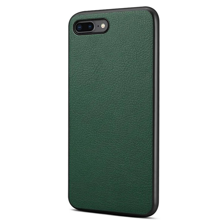 For iPhone 7 Plus / 8 Plus Case Calf Texture PU+PC+TPU Protective Phone Cover