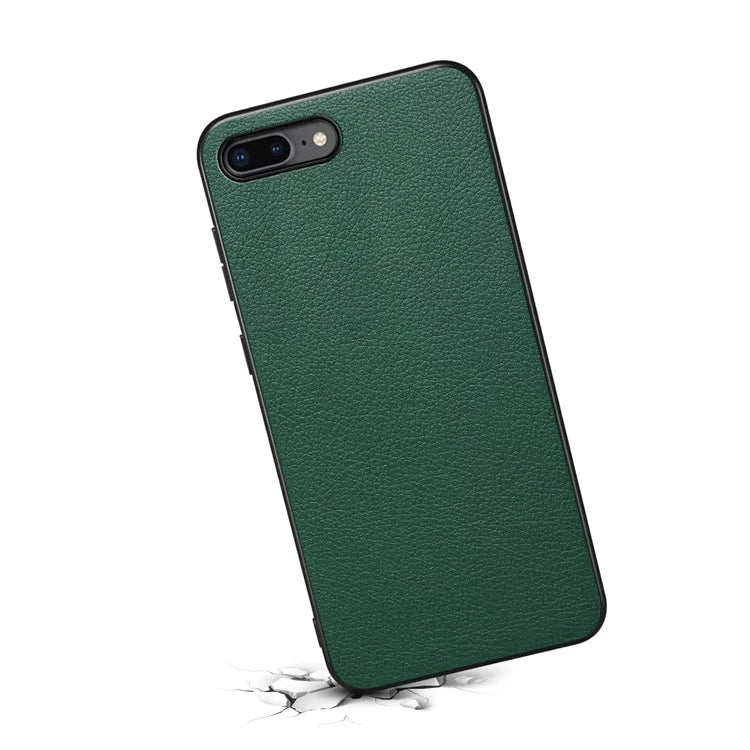 For iPhone 7 Plus / 8 Plus Case Calf Texture PU+PC+TPU Protective Phone Cover