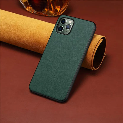 For iPhone 11 Pro Protective Case PU+PC+TPU Hybrid Phone Cover