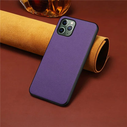 For iPhone 11 Pro Protective Case PU+PC+TPU Hybrid Phone Cover