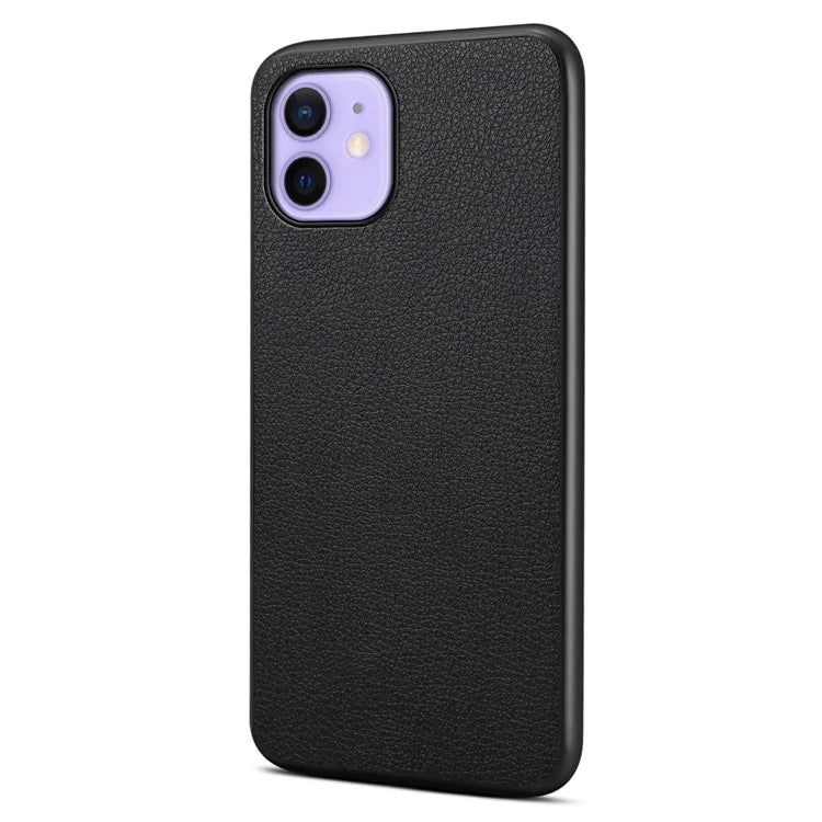 For iPhone 12 / 12 Pro Case Protective PU+PC+TPU Hybrid Slim Phone Case