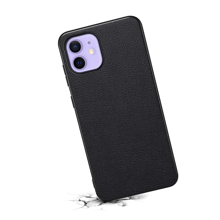 For iPhone 12 / 12 Pro Case Protective PU+PC+TPU Hybrid Slim Phone Case