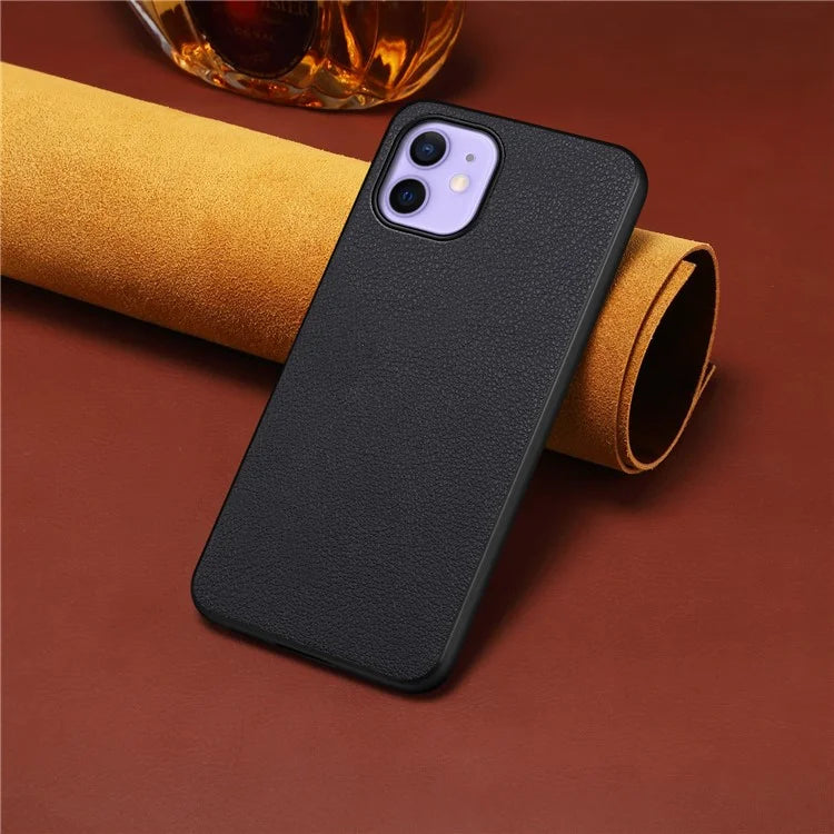 For iPhone 12 / 12 Pro Case Protective PU+PC+TPU Hybrid Slim Phone Case