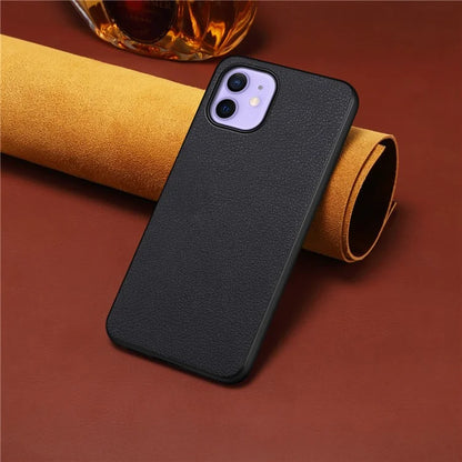For iPhone 12 / 12 Pro Case Protective PU+PC+TPU Hybrid Slim Phone Case