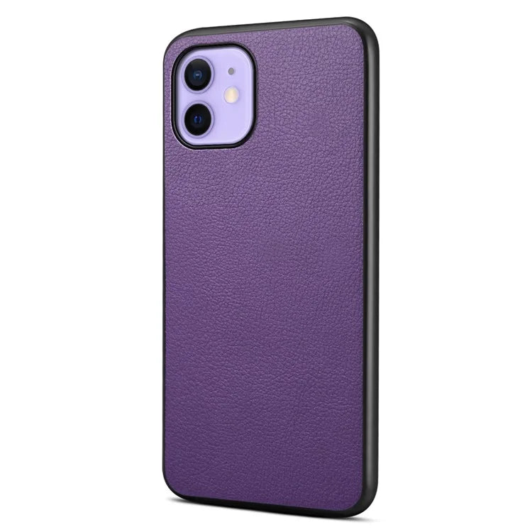 For iPhone 12 / 12 Pro Case Protective PU+PC+TPU Hybrid Slim Phone Case