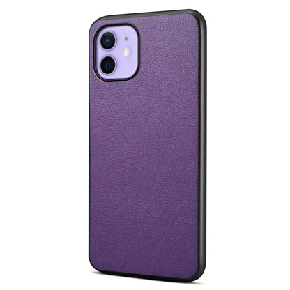 For iPhone 12 / 12 Pro Case Protective PU+PC+TPU Hybrid Slim Phone Case