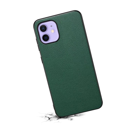 For iPhone 12 / 12 Pro Case Protective PU+PC+TPU Hybrid Slim Phone Case