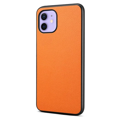 For iPhone 12 / 12 Pro Case Protective PU+PC+TPU Hybrid Slim Phone Case