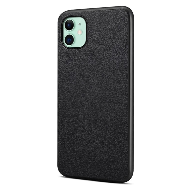 For iPhone 11 Shockproof Case Anti-Scratch PU+PC+TPU Phone Cover