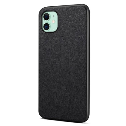 For iPhone 11 Shockproof Case Anti-Scratch PU+PC+TPU Phone Cover