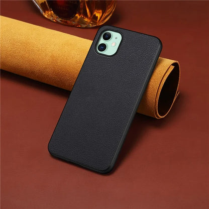 For iPhone 11 Shockproof Case Anti-Scratch PU+PC+TPU Phone Cover