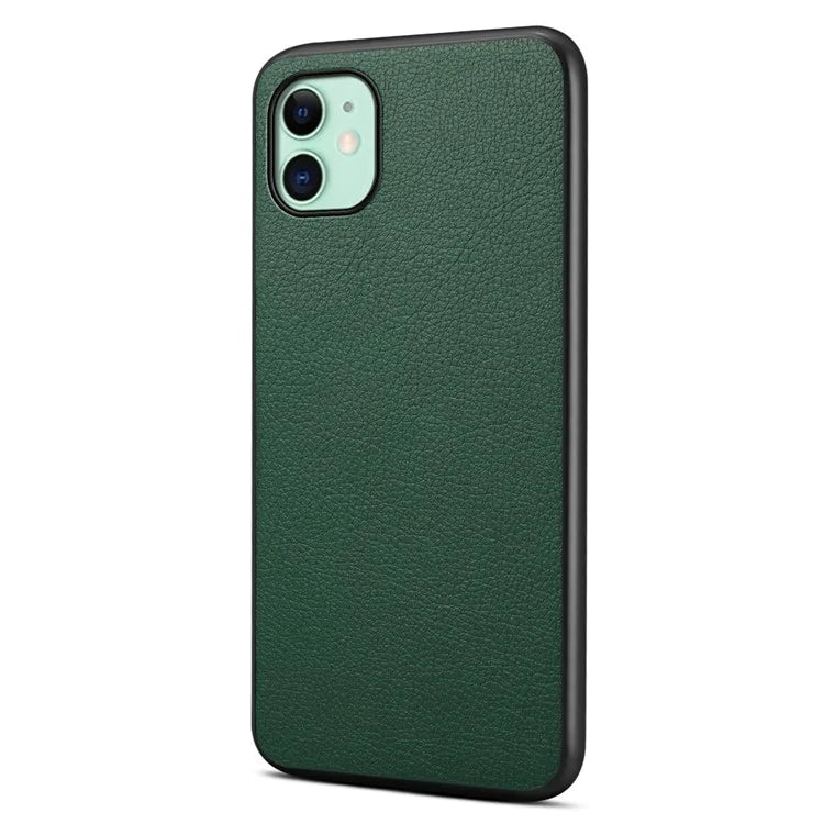 For iPhone 11 Shockproof Case Anti-Scratch PU+PC+TPU Phone Cover