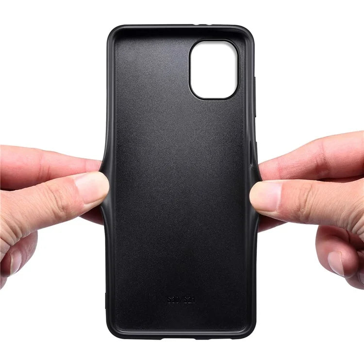 For iPhone 11 Shockproof Case Anti-Scratch PU+PC+TPU Phone Cover