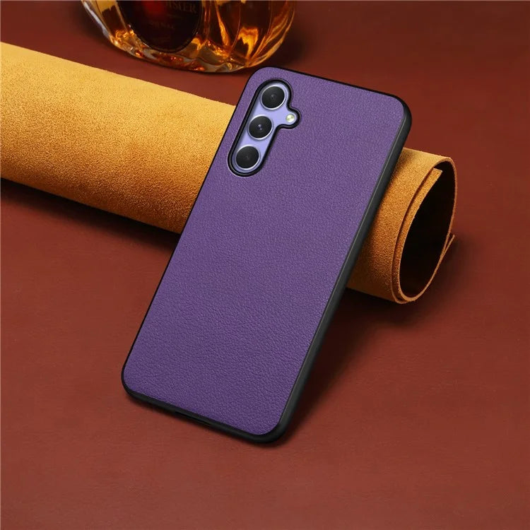 For Samsung Galaxy A55 5G Case PU+PC+TPU Hybrid Phone Shell