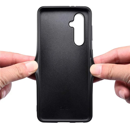 For Samsung Galaxy A55 5G Case PU+PC+TPU Hybrid Phone Shell