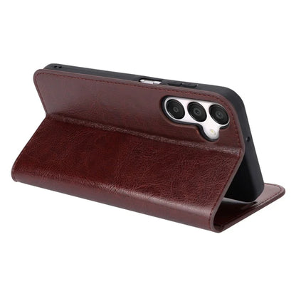 For Samsung Galaxy A15 5G Case Split Leather Crazy Horse Texture Stand Phone Cover