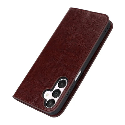 For Samsung Galaxy A15 5G Case Split Leather Crazy Horse Texture Stand Phone Cover