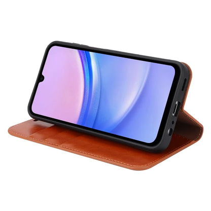 For Samsung Galaxy A15 5G Case Split Leather Crazy Horse Texture Stand Phone Cover