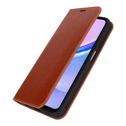 For Samsung Galaxy A15 5G Case Split Leather Crazy Horse Texture Stand Phone Cover