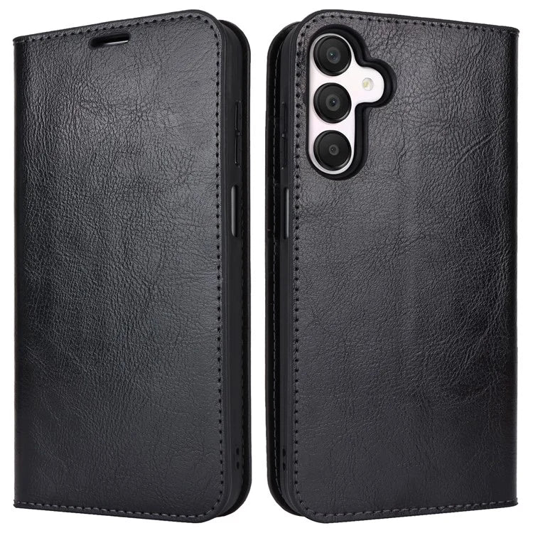 For Samsung Galaxy A15 5G Case Split Leather Crazy Horse Texture Stand Phone Cover