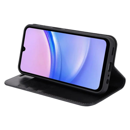 For Samsung Galaxy A15 5G Case Split Leather Crazy Horse Texture Stand Phone Cover