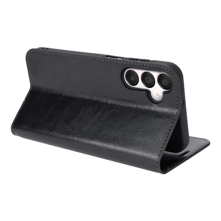 For Samsung Galaxy A15 5G Case Split Leather Crazy Horse Texture Stand Phone Cover