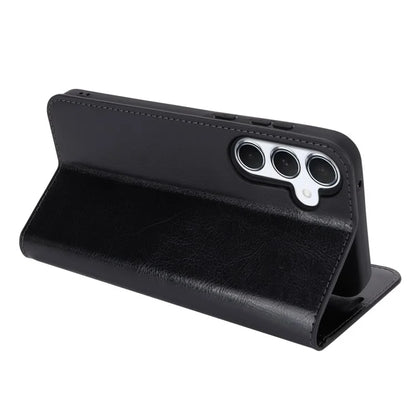 For Samsung Galaxy A55 5G Wallet Case Crazy Horse Texture Split Leather+TPU Phone Cover