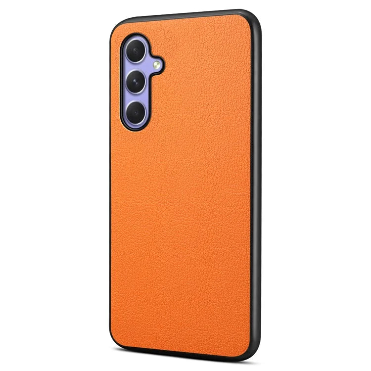 Calf Texture Case for Samsung Galaxy A54 5G Shell PU+TPU+PC Anti-drop Phone Cover