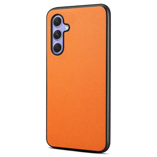 Calf Texture Case for Samsung Galaxy A54 5G Shell PU+TPU+PC Anti-drop Phone Cover