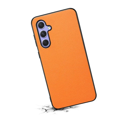 Calf Texture Case for Samsung Galaxy A54 5G Shell PU+TPU+PC Anti-drop Phone Cover