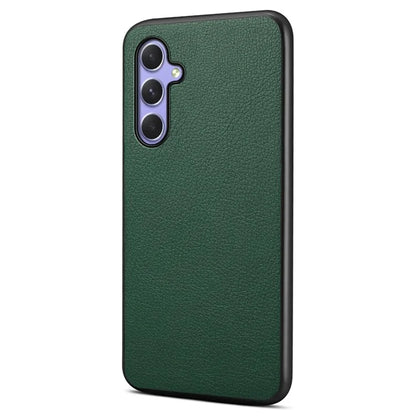 Calf Texture Case for Samsung Galaxy A54 5G Shell PU+TPU+PC Anti-drop Phone Cover