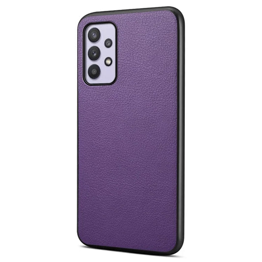 For Samsung Galaxy A32 5G / M32 5G Shockproof Case PU+TPU+PC Calf Texture Phone Protector