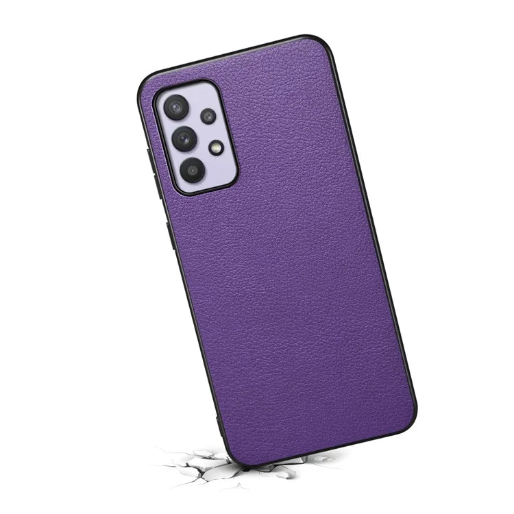 For Samsung Galaxy A32 5G / M32 5G Shockproof Case PU+TPU+PC Calf Texture Phone Protector