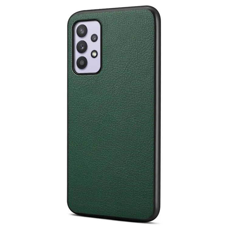 For Samsung Galaxy A32 5G / M32 5G Shockproof Case PU+TPU+PC Calf Texture Phone Protector