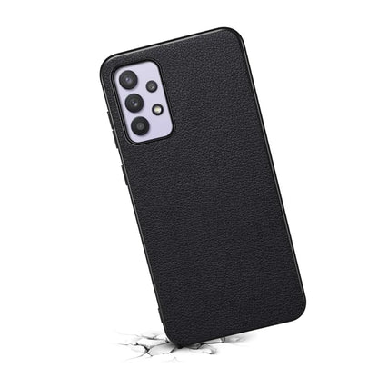 For Samsung Galaxy A32 5G / M32 5G Shockproof Case PU+TPU+PC Calf Texture Phone Protector