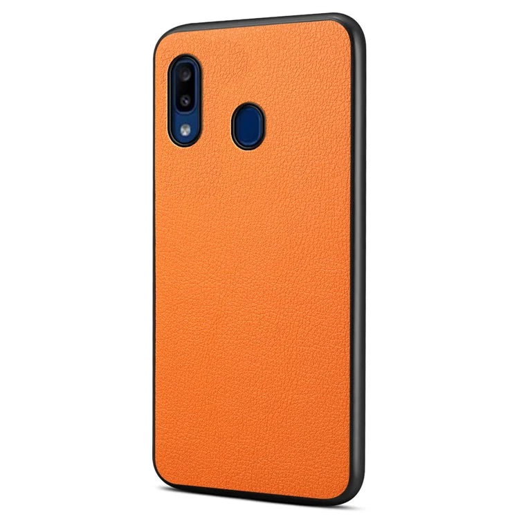 For Samsung Galaxy A20 / A30 Case PU Leather+PC+TPU Fully Wrapped Phone Cover