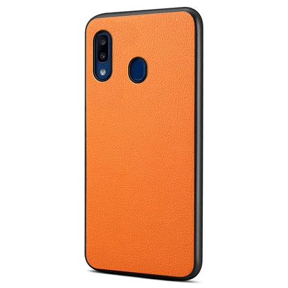 For Samsung Galaxy A20 / A30 Case PU Leather+PC+TPU Fully Wrapped Phone Cover