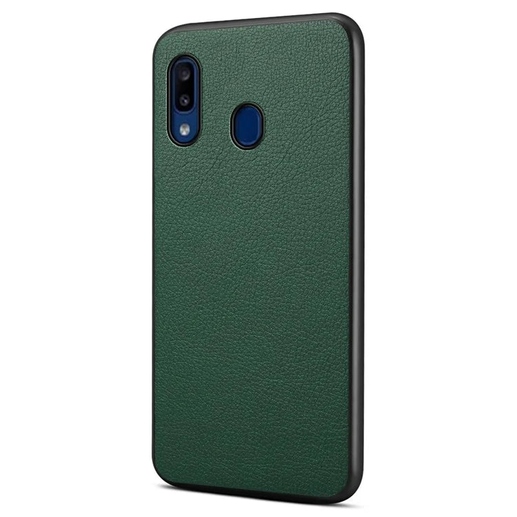 For Samsung Galaxy A20 / A30 Case PU Leather+PC+TPU Fully Wrapped Phone Cover