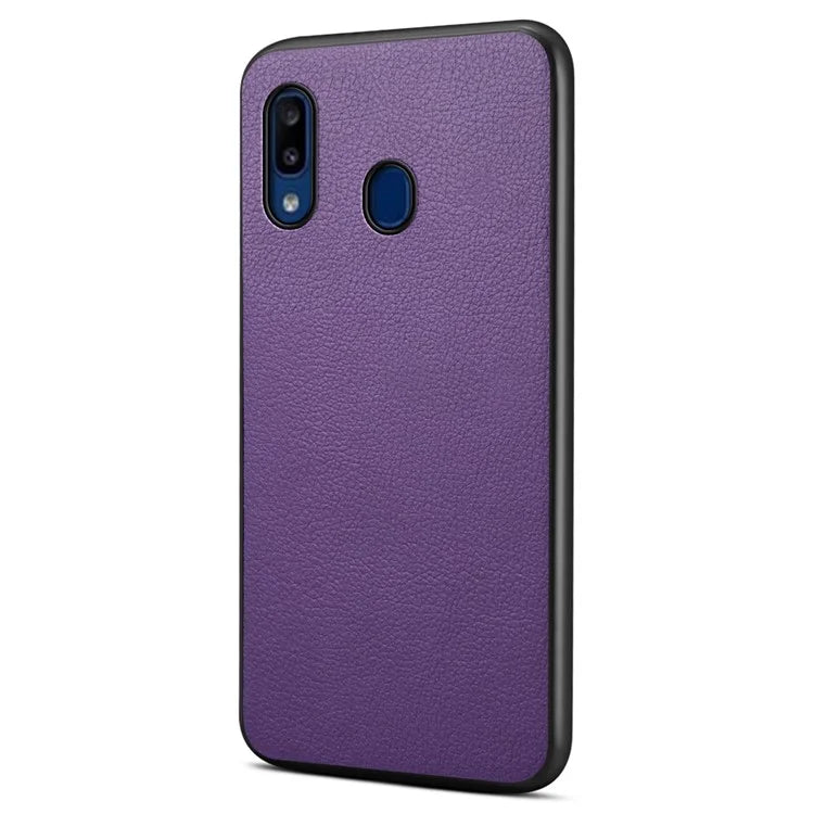For Samsung Galaxy A20 / A30 Case PU Leather+PC+TPU Fully Wrapped Phone Cover