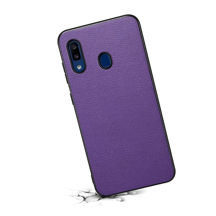 For Samsung Galaxy A20 / A30 Case PU Leather+PC+TPU Fully Wrapped Phone Cover