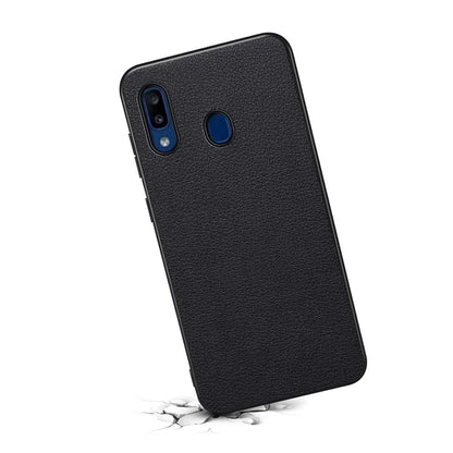 For Samsung Galaxy A20 / A30 Case PU Leather+PC+TPU Fully Wrapped Phone Cover