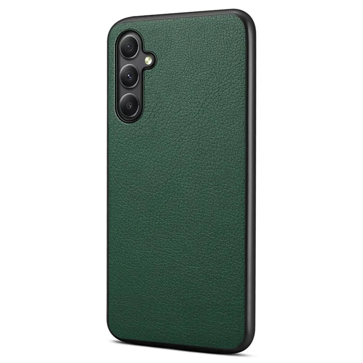 For Samsung Galaxy A34 5G Cell Phone Cases Calf Texture Leather+PC+TPU Slim-Fit Cover