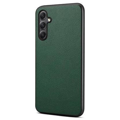 For Samsung Galaxy A34 5G Cell Phone Cases Calf Texture Leather+PC+TPU Slim-Fit Cover
