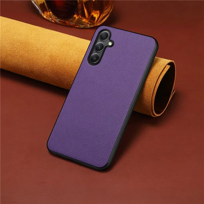 For Samsung Galaxy A34 5G Cell Phone Cases Calf Texture Leather+PC+TPU Slim-Fit Cover
