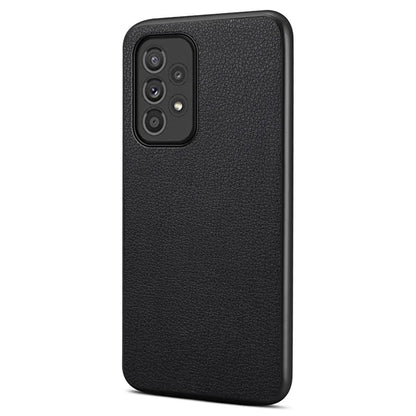 For Samsung Galaxy A33 5G Phone Cover Calf Texture PU+TPU+PC Drop-proof Case