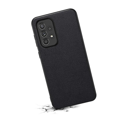 For Samsung Galaxy A33 5G Phone Cover Calf Texture PU+TPU+PC Drop-proof Case