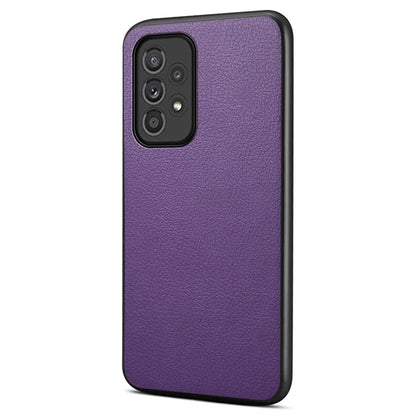 For Samsung Galaxy A33 5G Phone Cover Calf Texture PU+TPU+PC Drop-proof Case