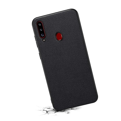 For Samsung Galaxy A20s Case Slim Leather Hard PC Back TPU Frame Hybrid Phone Cover